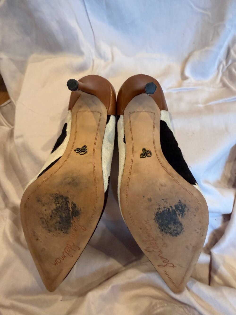Sam Edelman Deseree Black, White & Brown Stiletto Pumps - 7.5 - Picture 3 of 4